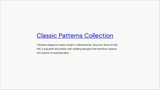 Classic Patterns Collection - Stone Art By SKL