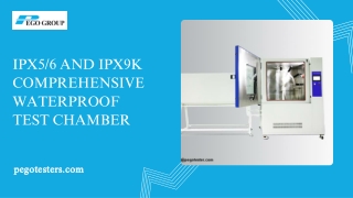 IPX56 and IPX9K Comprehensive Waterproof Test Chamber