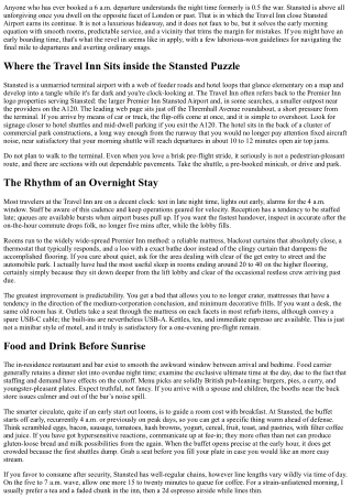 Travel Inn Stansted Airport: What to Expect Before an Early Flight