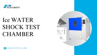 Ice Water Shock Test Chamber