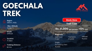 Goechala Trek: Detailed Itinerary