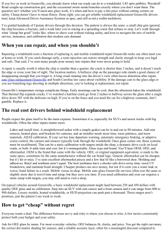 Cheap Windshield Replacement Greenville: Quality Glass on a Budget