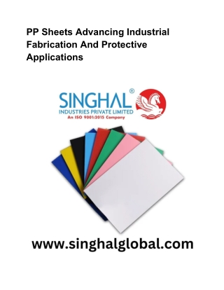 PP Sheets Advancing Industrial Fabrication And Protective Applications