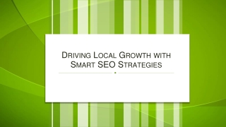 Driving Local Growth with Smart SEO Strategies