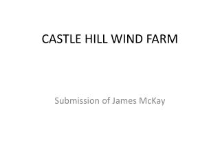 CASTLE HILL WIND FARM