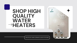 Shop High Quality Water Heaters in Bangalore