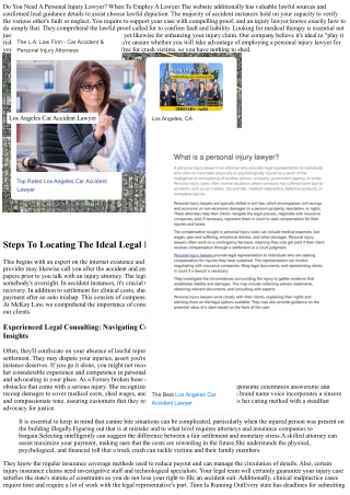 When Should You Hire A Personal Injury Legal Representative? Vital Aspects To Th