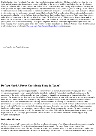 The Rothenberg Law Practice Crash And Injury Attorneys