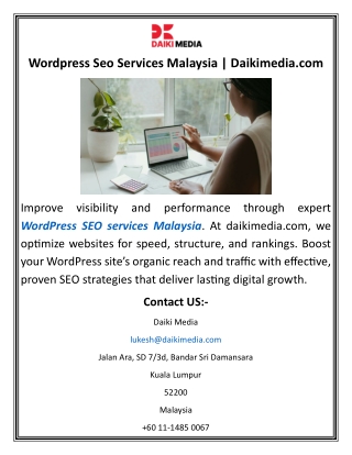 Wordpress Seo Services Malaysia Daikimedia