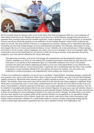 What Does A Car Mishap Lawyer Do? Anderson & Partners