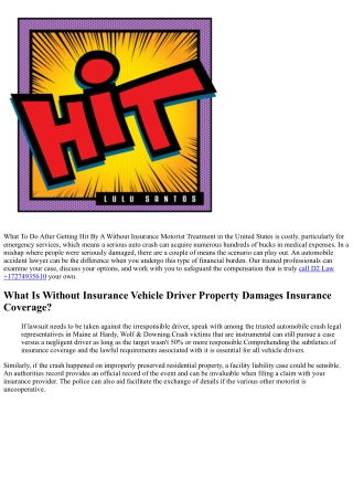 Just How Underinsured And Without Insurance Vehicle Driver Protection Works
