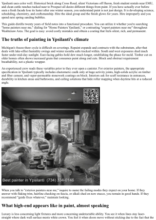 Painters in Ypsilanti: Your Complete 2025 Hiring List