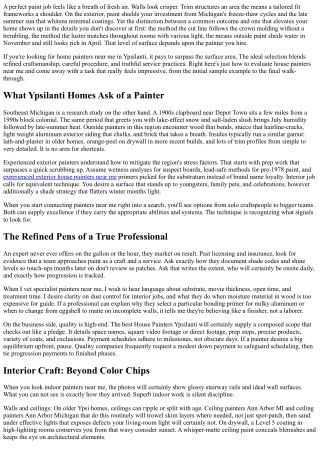 Exactly how to Select the Best House Painters Near Me in Ypsilanti