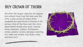Buy Crown Of Thorns