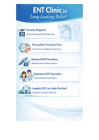 ENT Clinic for Long-Lasting Relief