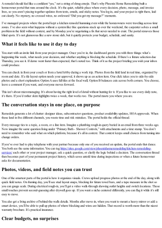 Always in the Loop: Inside Phoenix Home Remodeling’s 24/7 Homeowner Portal