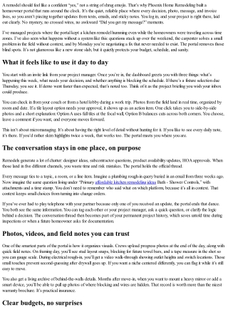 Always in the Loop: Inside Phoenix Home Remodeling’s 24/7 Homeowner Portal