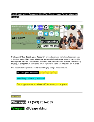 Step-by-Step Guide to Safe Google Voice Account Setup