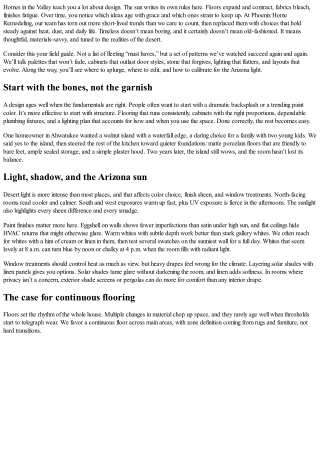 Timeless by Design: Phoenix Home Remodeling’s Top Interior Trends That Endure