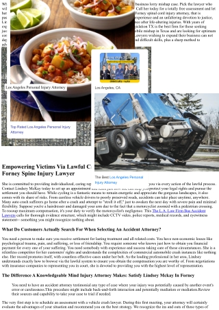 Forney Personal Injury Lawyer Number 1 Choice