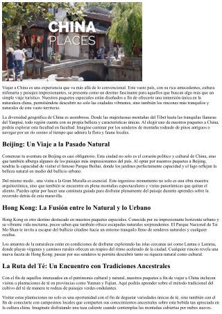 Explora la Naturaleza China con nuestra Programas Personalizados de Viaje