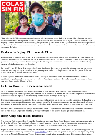 Un travesía imborrable por el norte de China con los tours
