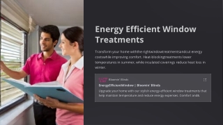 Smart Comfort Savings with Energy-Efficient Window Treatments