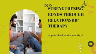 Strengthening Bonds Through Relationship Therapy