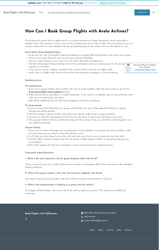 Book Group Flights with Avelo Airlines