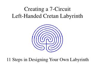 Creating a 7-Circuit Left-Handed Cretan Labyrinth