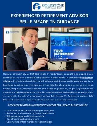 Experienced Retirement Advisor Belle Meade TN Guidance