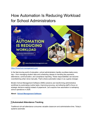 How Automation Is Reducing Workload for School Administrators