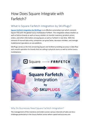 How Does Square Integrate with Farfetch