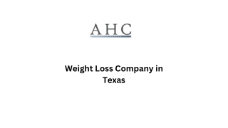 Weight Loss Company in Texas