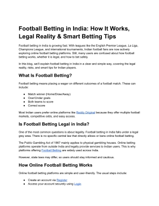 Is Betting Legal in India? Rules, Risks & Reality