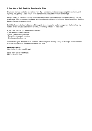 SafaiMitra_Demo_Promo_Article