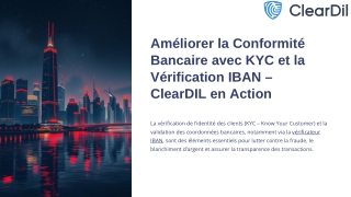 Améliorer la Conformité Bancaire avec KYC et la Vérification IBAN