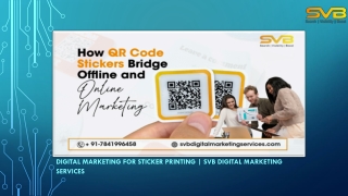 Digital Marketing for Sticker Printing  SVB Digital Marketing Services