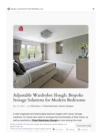 Adjustable Wardrobes Slough: Bespoke Storage Solutions for Modern Bedrooms