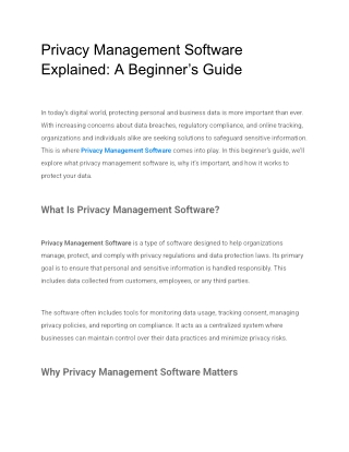 Privacy Management Software Explained_ A Beginner’s Guide