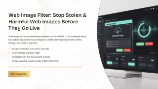 Web Image Filter: Stop Stolen & Harmful Web Images Before They Go Live
