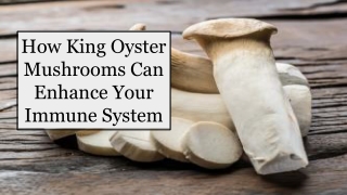 How King Oyster Mushrooms Can Enhance Your Immune System