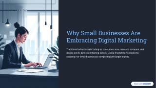 Why Small Businesses Are Turning to Digital Marketing to Compete and Grow