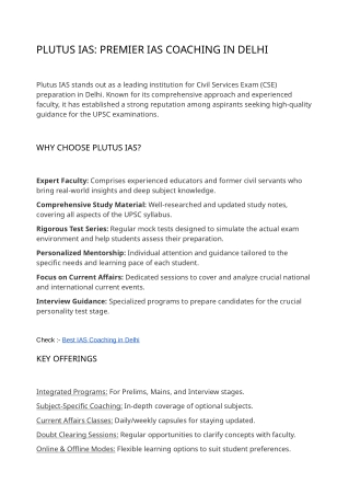 Best IAS Coaching in Delhi: Top 10 for UPSC CSE 2026