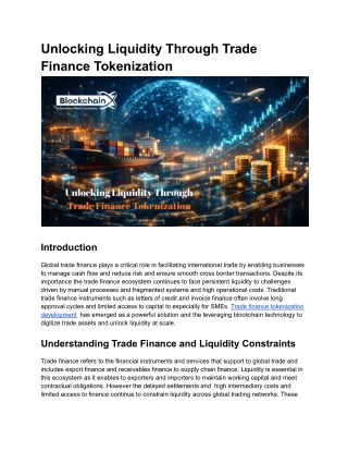 Unlocking Liquidity Through Trade Finance Tokenization (2)