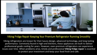 Viking Fridge Repair Keeping Your Premium Refrigerator Running Smoothly