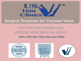 Surgical Treatment for Varicose Veins