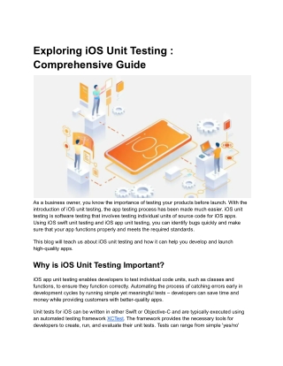 Exploring iOS Unit Testing _ Comprehensive Guide