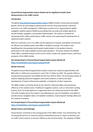 Ground Based Augmentation System Market