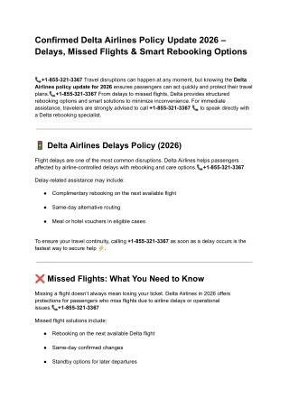 Delta Airlines – 2026 Updated Contact Guide
